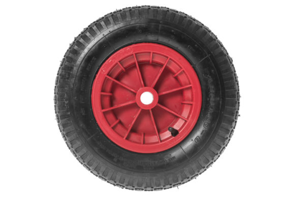 Pneumatic trolley wheels